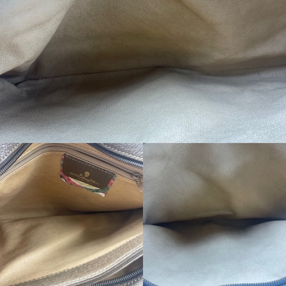🔴SOLD🔴Gucci GG Monogram Canvas and Brown Leather shoulder bag - Picture 7 of 17